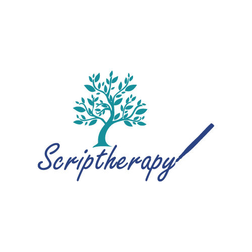A logo design of Scriptherapy.